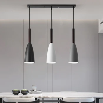 Modern 3 sarkıt aydınlatma İskandinav Minimalist kolye ışıkları yemek masası mutfak ada asılı lambalar yemek odası ışıkları E27