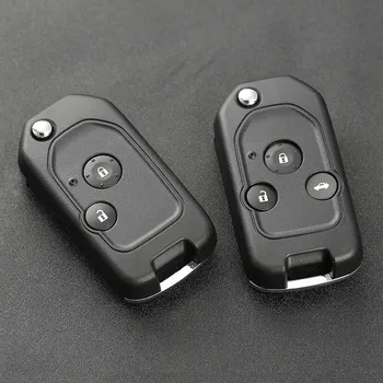 Modifiye Çevirme Katlanır Uzaktan Anahtar Kabuk Honda Fit CRV Civic Insight Ridgeline HRV Caz Accord Anahtar Değiştirme Kesilmemiş Bıçak Fob