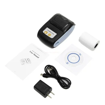 Mp210 Taşınabilir termal Bluetooth Makbuz Yazıcısı Mini kablosuz bluetooth termal etiket baskısı Yazıcı Makbuz Yazıcısı