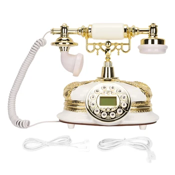 MS - 5600B Avrupa Vintage Sabit Düğme Arama Eller Serbest Klasik Sabit Telefon lcd ekran Ev Otel Ofis için