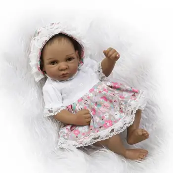 Nicery Reborn Bebek Hint Doll Kız Silikon Siyah Cilt 10