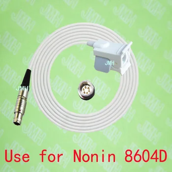 Nonin 8604D Nabız Oksimetre monitörü ,Pediatrik parmak klipsi spo2 sensörü, 6pin lemo erkek bağlantısı ile uyumludur.