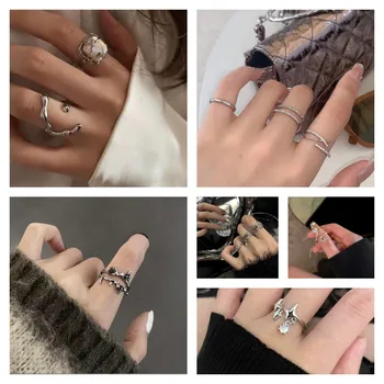 Simple Finger Rings Fashion Jewelry Open Adjustable Knuckle Rings Простое кольцо кольцо женское