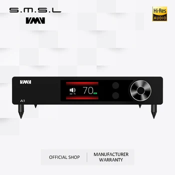 SMSL VMV A1 Yüksek Çözünürlüklü güç amplifikatörü A Sınıfı AMP RCA Girişi 6.35 Kulaklık ve pasif hoparlörler PGA2311 Şasi Sıcaklık Göstergesi