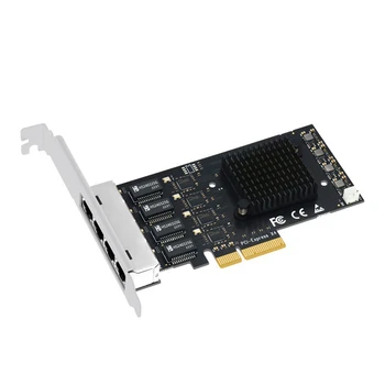 SSU Dahili PCI Express Ağ Kartı Adaptörü 4 Port 2500Mbps Gigabit 10/100 / 1000Mbps RTL8125B RJ45 Kablolu Bilgisayar PCIE Dongle