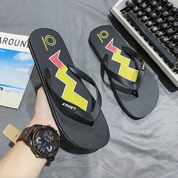 Sıcak Satış erkek Moda Flip-Flop Açık Büyük Boy Rahat sandalet plaj terlikleri ev terliği