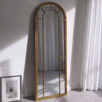 Tam Vücut Dekoratif Ayna Estetik Vintage Zemin Yatak Odası Dekoratif Ayna Ayakta Espelho Dekorasyon Oturma Odası YY50DM
