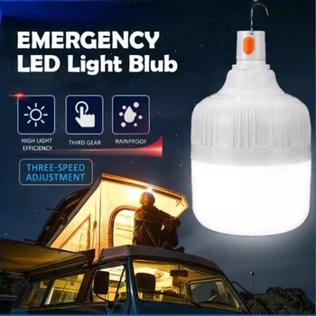 Taşınabilir kamp ışıkları şarj edilebilir led ışık kamp feneri Acil ampul yüksek güç çadır aydınlatma Kamp ekipmanları ampul