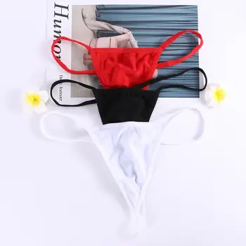 Toptan Düşük bel Seksi İnce Bant İç Çamaşırı Seksi Basit Moda Knickers Elastik Nefes Traceless Külot G-String