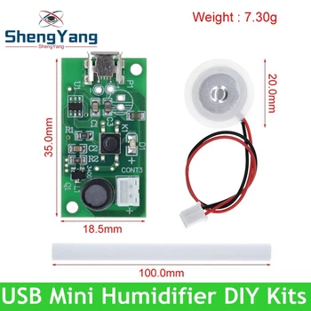 TZT USB Mini Nemlendirici DIY Kitleri Mist Maker ve Sürücü Devre kartı Sisleyici Atomizasyon Filmi Atomizer Levha Mini Salınan