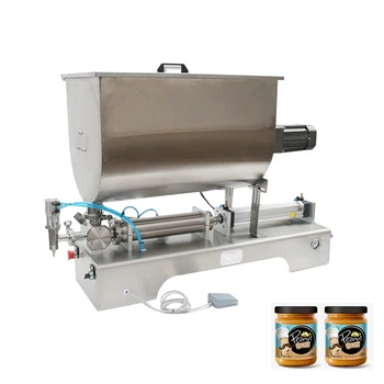 U Şekilli Karıştırma Pnömatik dolum makinesi Douban biber sosu Şampuan Losyon Ketçap Zeytinyağı Kantitatif Macun dolum makinesi
