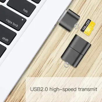 USB kart okuyucu TF Kart Yuvası İle USB flash sürücü Bilgisayar Veya Araba İçin USB Adaptörü Ultra Küçük Mini Taşınabilir kart okuyucu