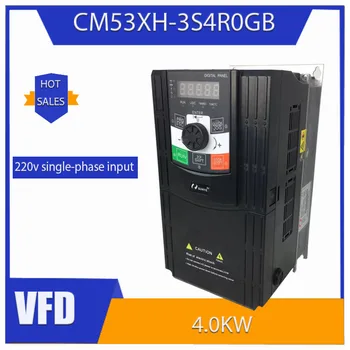 VFD İnvertör VFD 4.0 KW Frekans İnvertör 220V 1P Giriş CNC Frekans Dönüştürücü mili motor hız kontrolörü