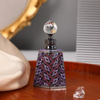 Victoria emaye hazırlanmış parfüm ve uçucu yağ dağıtıcı şişe metal çinko alaşım kozmetik şişe