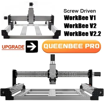 Yükseltme Dönüşüm Kiti Vidalı WorkBee to QueenBee PRO CNC freze makinesi Gravür
