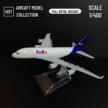 Ölçek 1: 400 Metal Uçak Çoğaltma Fedex Kargo Uçak Diecast Model 15 cm Dünya Havacılık Koleksiyon Minyatür Oyuncaklar Boys için