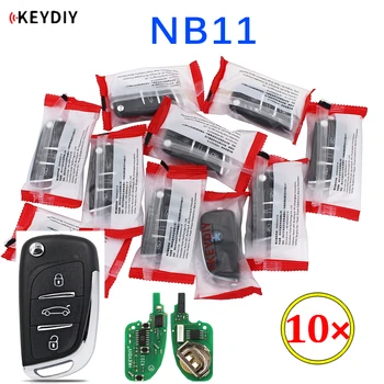 10 Adet/grup KEYDIY NB Serisi Uzaktan NB11 için KD900 KD-X2 3 düğme Araba Anahtarı NB11-3 için Çok Çip ile Peugeot / Citroen / Honda