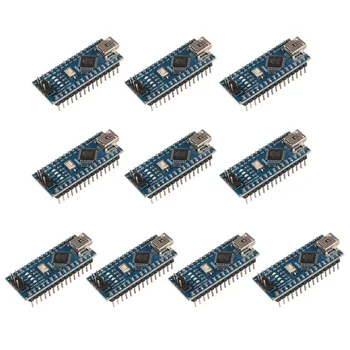 10 adet/grup Mini Nano V3.0 Atmega328p 5v 16m Mikro Denetleyici Kurulu Modülü Arduino Aksesuarları İçin Uygun