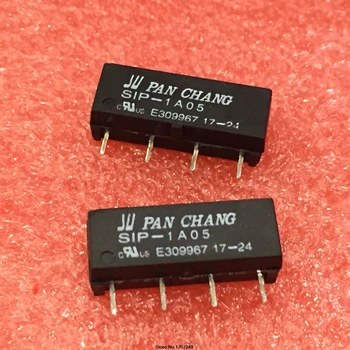 100 % Yeni Orijinal PAN CHANG Reed Röle 100 ADET SIP-1A05 5V minyatür 4 pin tek sıralı paket normalde açık SIP-1A05