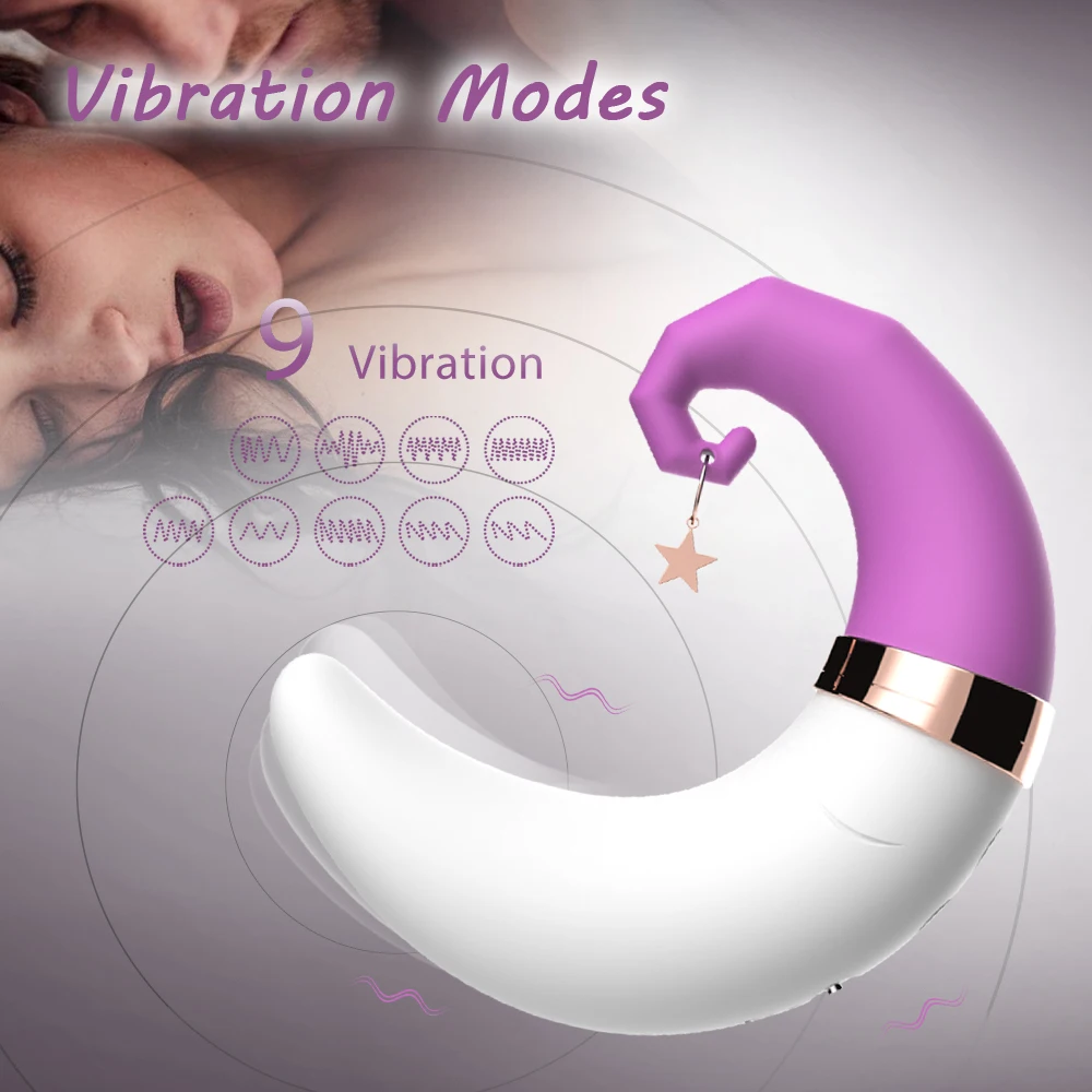Güçlü Sevimli Ay Vibratör Kadın G Noktası Klitoris Enayi Meme Emme Vakum Stimülatörü Yetişkin Ürünleri Yapay Penis Seks Oyuncak Kadınlar için