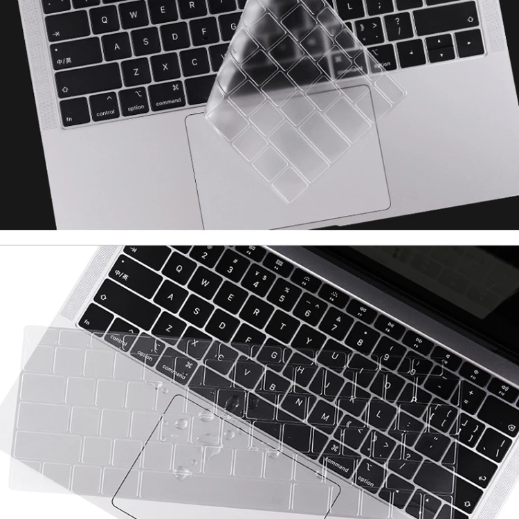 MacBook Air 13.3 inç A1932 için 0.13 mm Şeffaf TPU Laptop Klavye Koruyucu Film (2018)