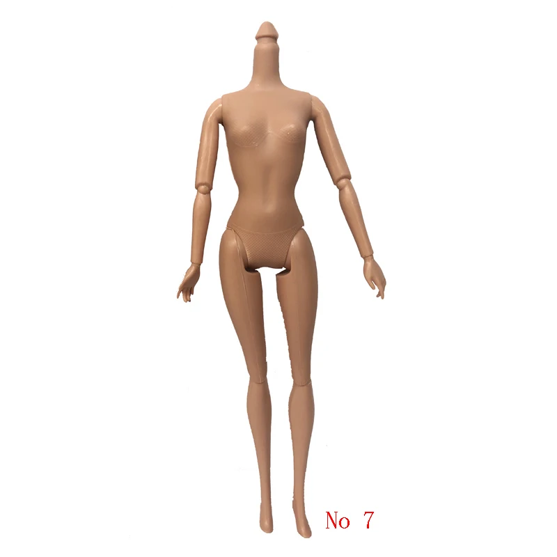 2 adet 11 inç Siyah Çıplak Bebek Vücut 11 Eklemler Hareketli Çıplak Vücut için 29cm Bebek Yüksek Kalite DIY Eklemler Bebek Aksesuarları Kız Hediye