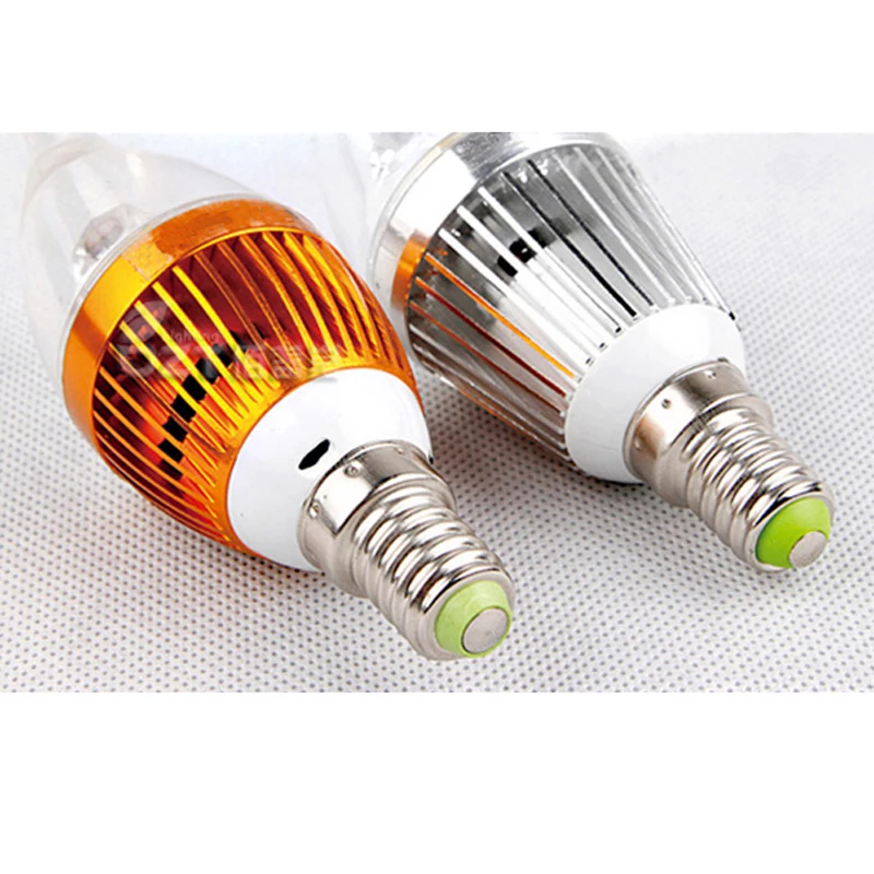Yüksek güç LED ampul 3W 5W E14 AC220V SMD5730 ışık lamba ampulü LED Downlight Led mum şeklinde ampul sıcak beyaz / Beyaz