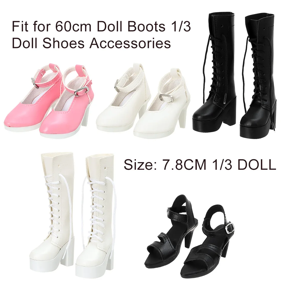 1 Çift 1/3 Bebek Ayakkabıları Yüksek Kaliteli PU Çizmeler Minyatür yüksek topuklu sandalet 60cm oyuncak bebek giysileri Aksesuarları Oyun Evi Çocuk Oyuncakları