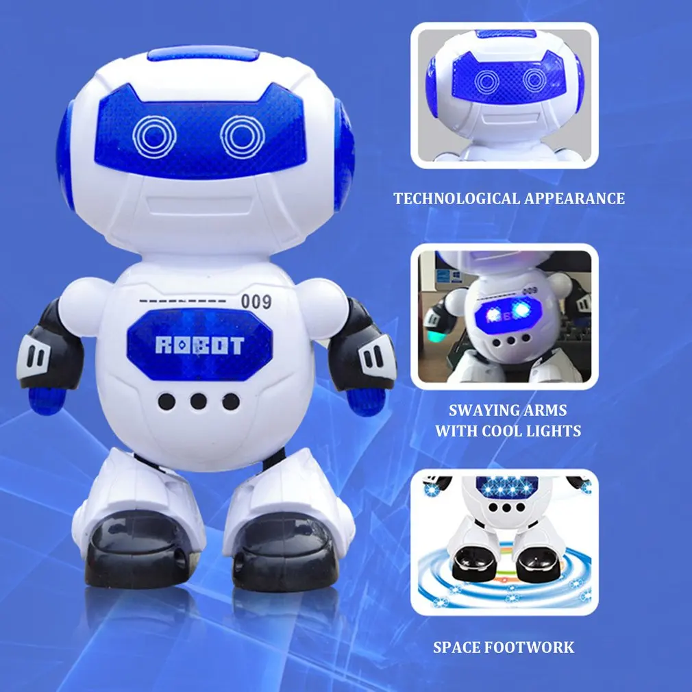 Oyuncaklar Çocuklar için Dans ve Müzik Robot Eylem çocuk Elektrikli Oyuncaklar Hyun Dans Robot Dönen Hafif Müzik