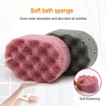 Banyo Peeling Sünger Cilt Temizleyici Ölü Derileri Kaldırma Ovmak Duş Vücut Yıkama Köpük Ovma Araçları Banyo Scrubber Gri