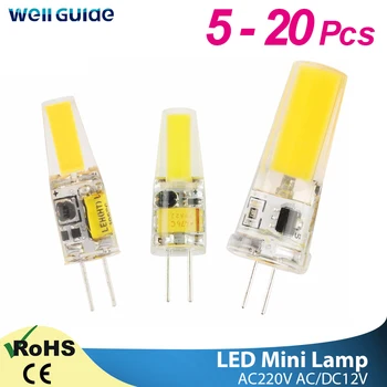 GreenEye LED G4 G9 lamba ampulü 3 W 6 W 10 W AC/DC 12 V 220 V 240 V COB SMD LED G4 G9 Kısılabilir Lamba yerine Halojen Spot Avize