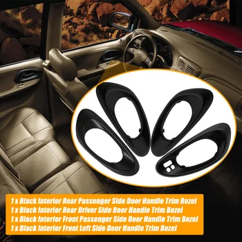 İç Kapı Kolu Trim Panelleri Ön / Arka Sürücü ve Yolcu Yan Çerçeveler ile Uyumlu 2002-2009 Chevrolet Trailblazer