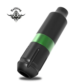 Kablosuz dövme kalemi Makinesi Yeni taşınabilir araç RCA Arayüzü İle Güç Kaynağı Moda Gümüş / Koyu Gri / Yeşil Daire Tasarımı