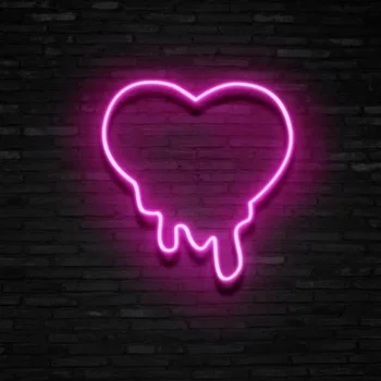 OHANEONK Neon ışık burcu özel damlayan aşk aydınlatmak için parti duvar sanatı mektup tasarım ev bar led ışığı kişiselleştirilmiş işaretleri