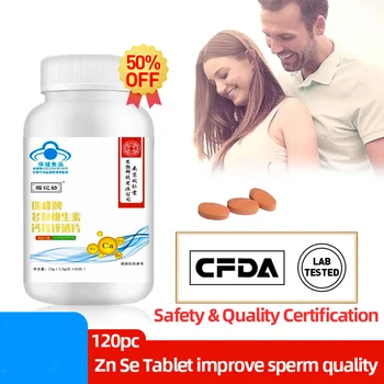 Selenyum Çinko Takviyesi Tablet Erkekler için Geliştirmek Furtility Sperm Kalitesi Canlılık Sperm Sayısı Artırmak Demir Vitamini CFDA Onaylı