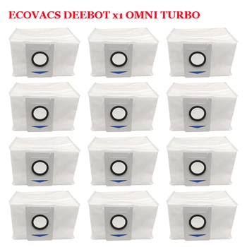 Tek kullanımlık Toz Torbası Değiştirme ECOVACS DEEBOT İçin X1 OMNI TURBO Elektrikli Süpürge Yüksek Kapasiteli Sızdırmaz Toz Kutusu Aksesuarları