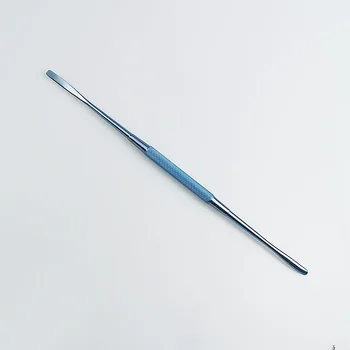 Titanyum alaşımlı Serbest periosteal asansör çift uçlu oftalmik cerrahi aletler yuvarlak saplı